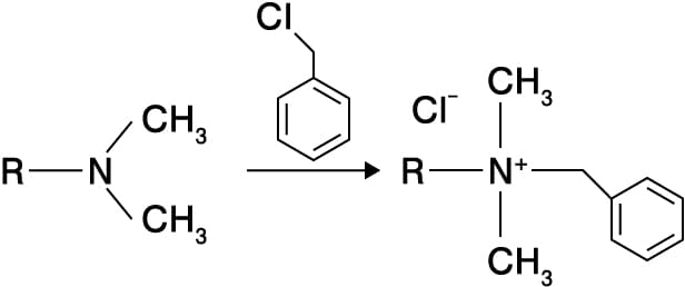 アミンの四級ベンジル化