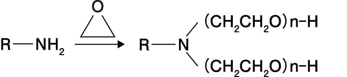 アミンのEO付加反応