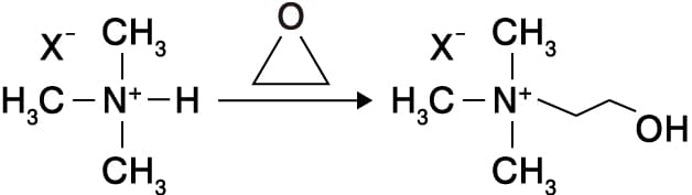 トリメチルアミン塩のEO付加反応